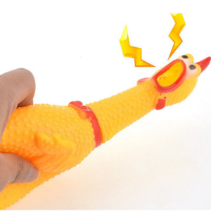 Brinquedo Galinha Frango De Borracha Cachorro Savana Grande 40cm