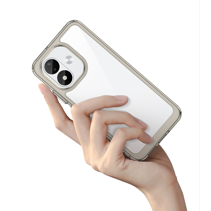 Para Xiaomi Redmi Note 17 Pro Max 5G 4G Note17 Capa Rígida De Acrílico Traseira Transparente De Silicone Macio Com Parte