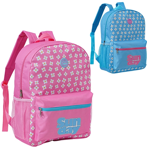 Mochila Infantil Escolar Grande Flor Florida Sun Day Cute Feminino Meninas