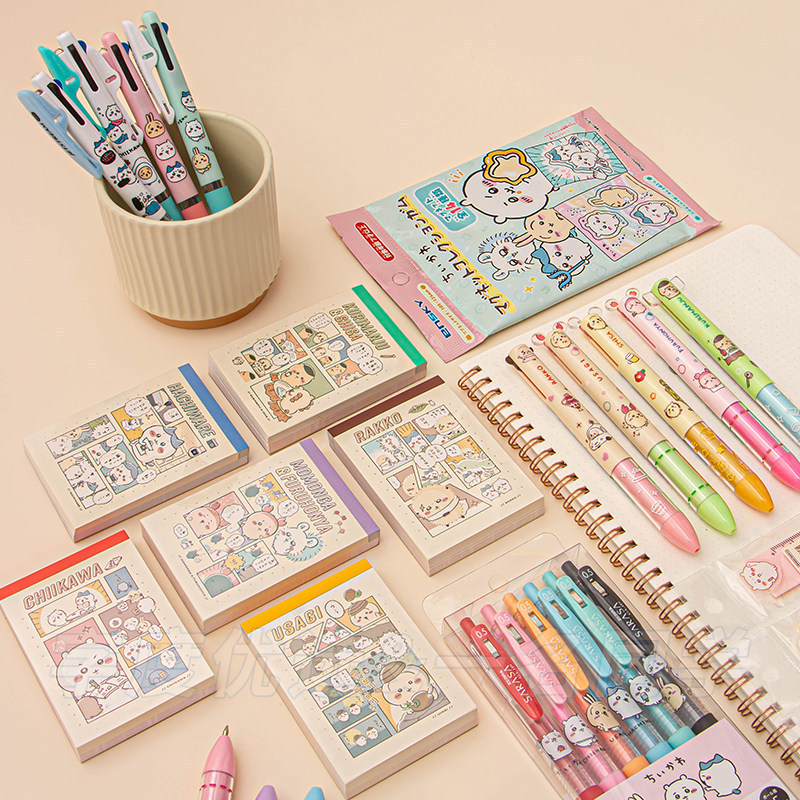 Japão Sun Star Giikawa Limited Cartoon Cute Girl Heart Caneta de óleo média de secagem rápida Caneta de módulo de alto v