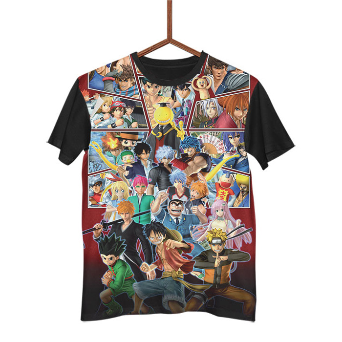 Blusa Camisa Anime Game J Star Victory VS Naruto DBZ One Piece Bleach Hunter