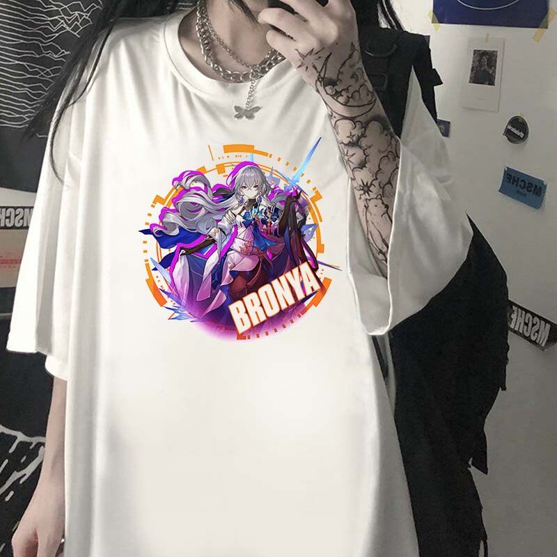 Camiseta HONKAI STAR RAIL BRONYA Game Geek anime Unissex