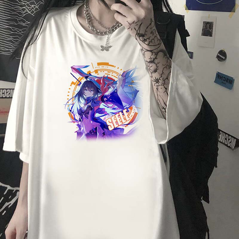 Camiseta HONKAI STAR RAIL SEELE Game Geek anime Unissex
