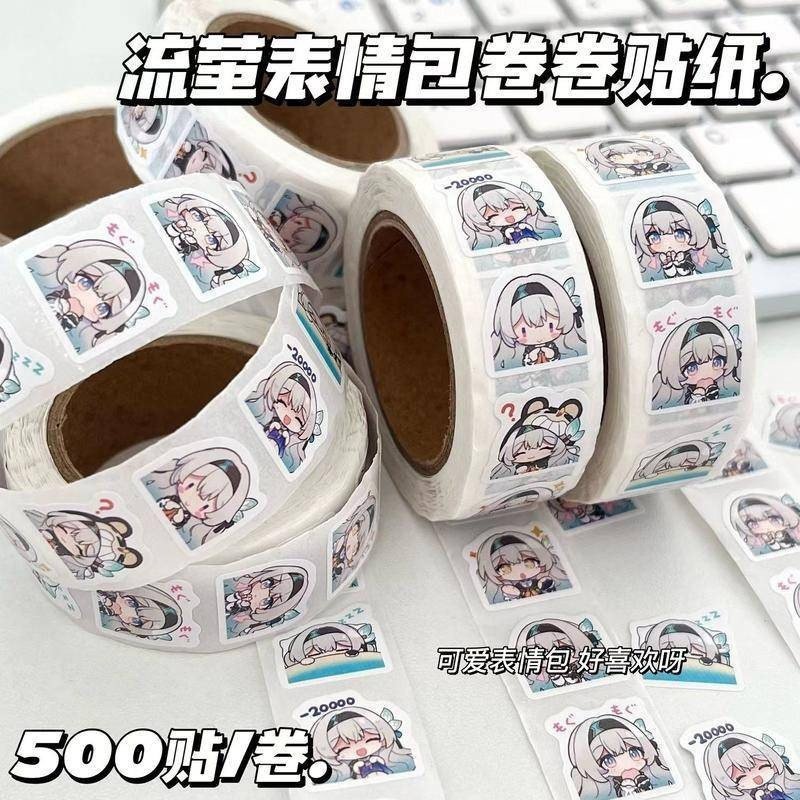 500Zhang/Volume《Collapse：Star Dome Railway》Cartoon game AR-26710Firefly Liu Ying Anime Decorative Stickers