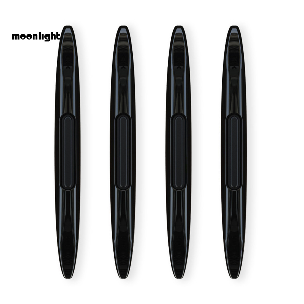 4pcs Car Door Edge Protector Strip Silicone Anti-collision Anti-static Heat Resistant Self-adhesive Universal for Auto S