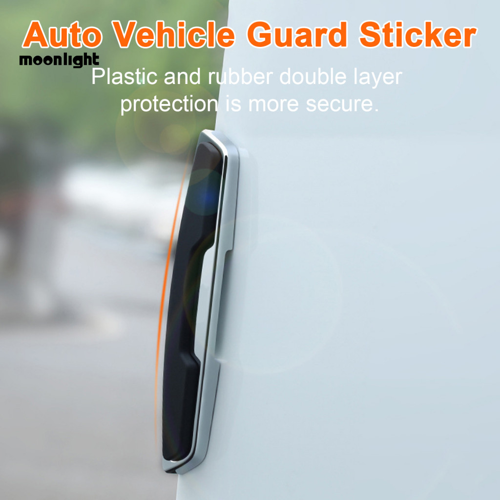 4pcs High Gloss Black Slim Door Edge Guards Bumper Protectors Car Trim Stickers Auto Vehicle Accessories for Southeast A