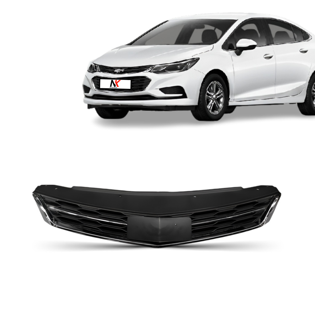 Grade Radiador Superior Cruze 2017 2018 2019 Friso Cromada 1ª Linha Novo