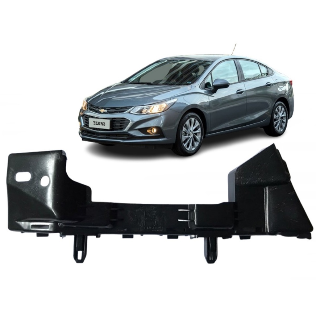 Carrinho Guia Suporte Parachoque Dianteiro Cruze 2017 Até 2021