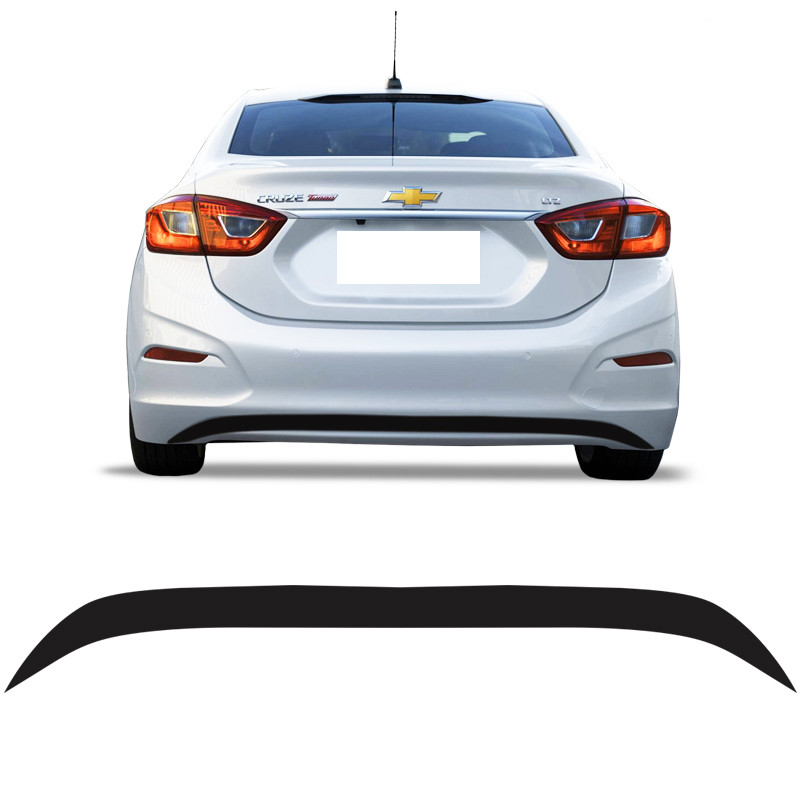 Adesivo Para-choque Traseiro Cruze Sedan Turbo 2017/ Preto