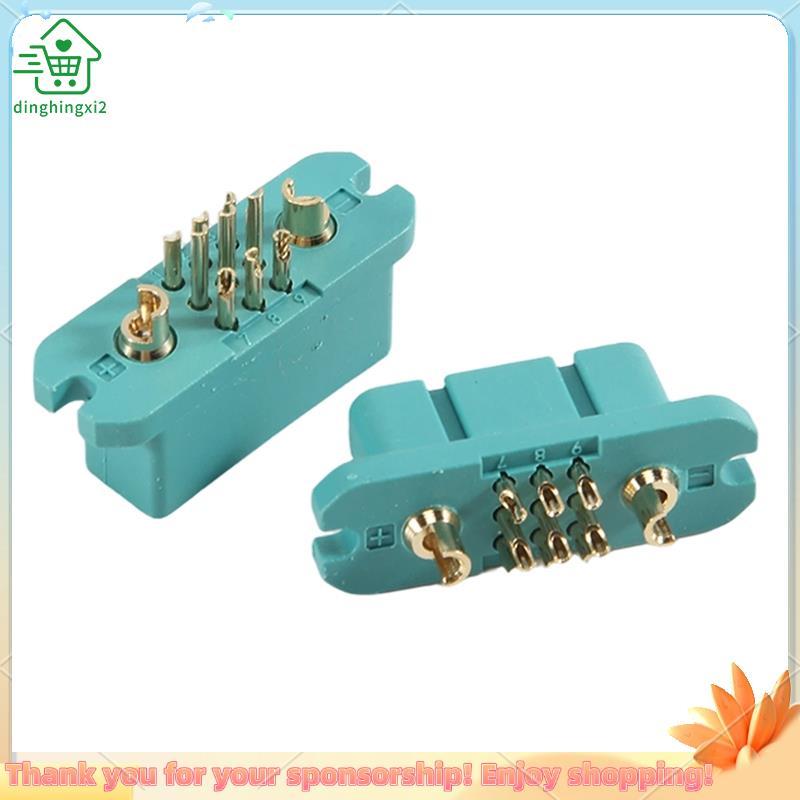 Conector VTOL MPX 9 + 2 Plugue De Liberação Rápida De Asa Fixa De Potência Dupla Para Aeronaves RC UAV De Banhado A Ouro