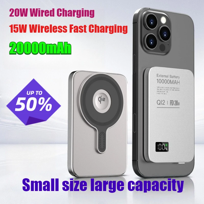 10000 mAh High-Capacity Power Bank Compact Portable and Super Fast Charging External Battery Pack
