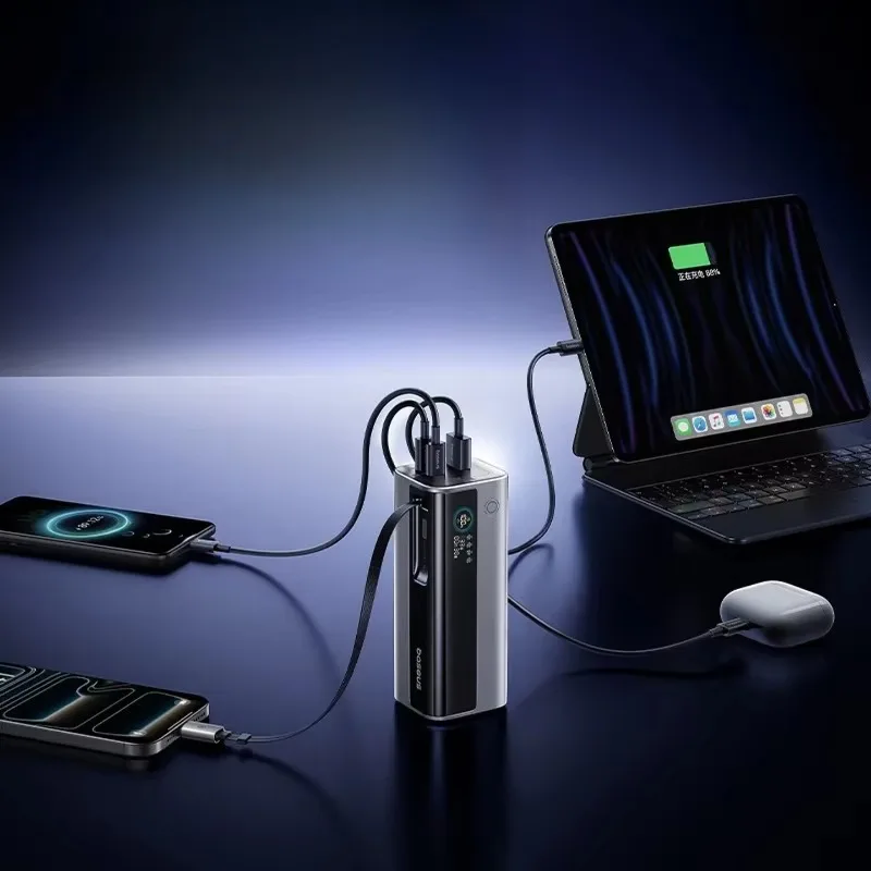 You can board the plane power bank 20,000 mAh with its own cable 145W high-power fast charging mobile power supply.