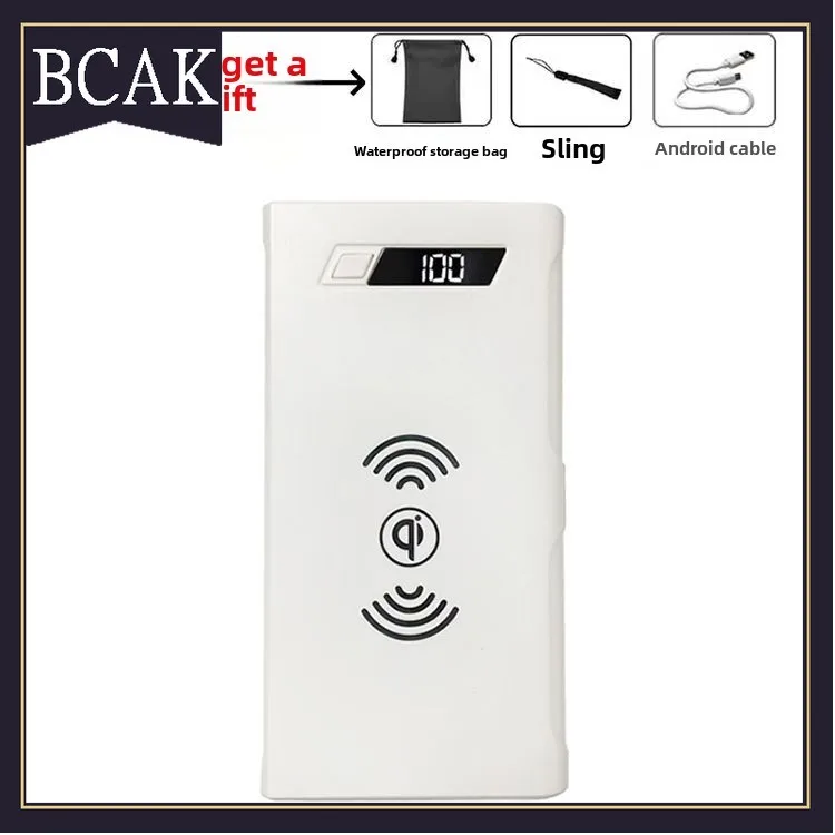 Mobile Power Supply 10000 MAh Portable Power Bank Wireless Charging BCAK for Iphone
