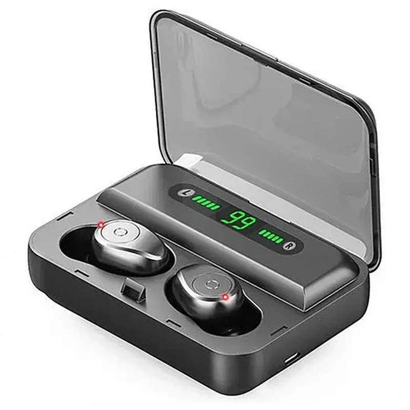 Banggood F9 TWS Bluetooth Graphene Headset Stereo Digital Display Wireless Headset w/ 1200 mAh Power Bank Portable Functionality