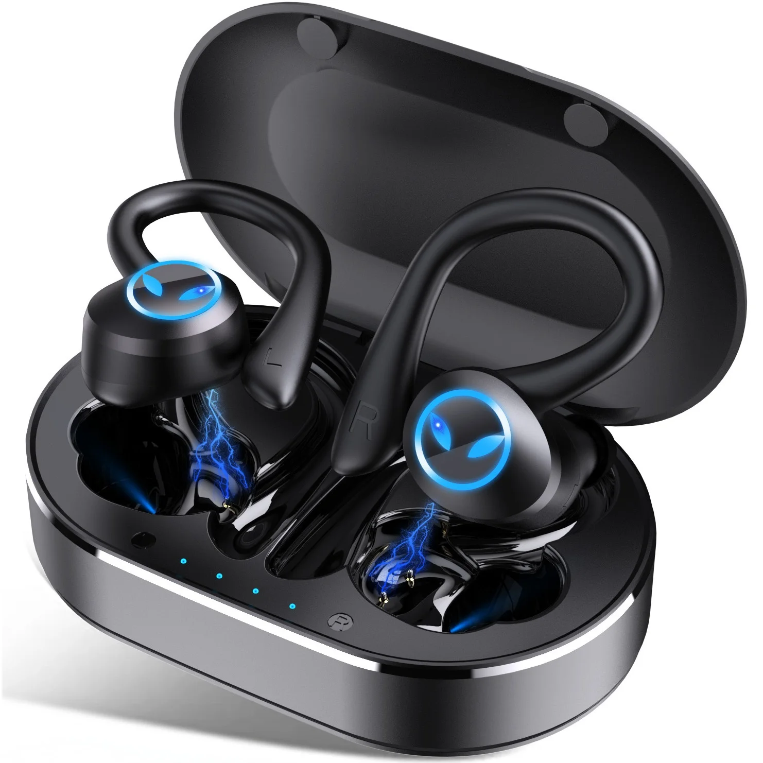 Bluetooth Headset Wireless Sports Headphones TWS Bluetooth 5.4 Earphones Ear Hook Running Stereo Earbuds With EMC Mic Waterproof