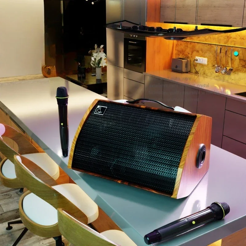 100W high-power charging speaker, acoustic guitar recording three-way frequency