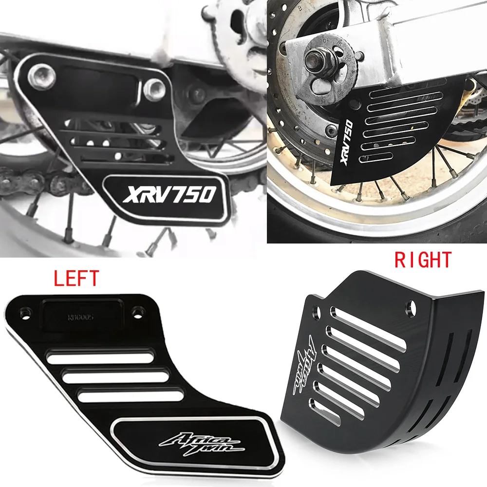 For Honda XRV750 XRV 750 Africa Twin Left and Right Rear Brake Disc Guard Rear Brake Disc Guard Cover Protector XRV750