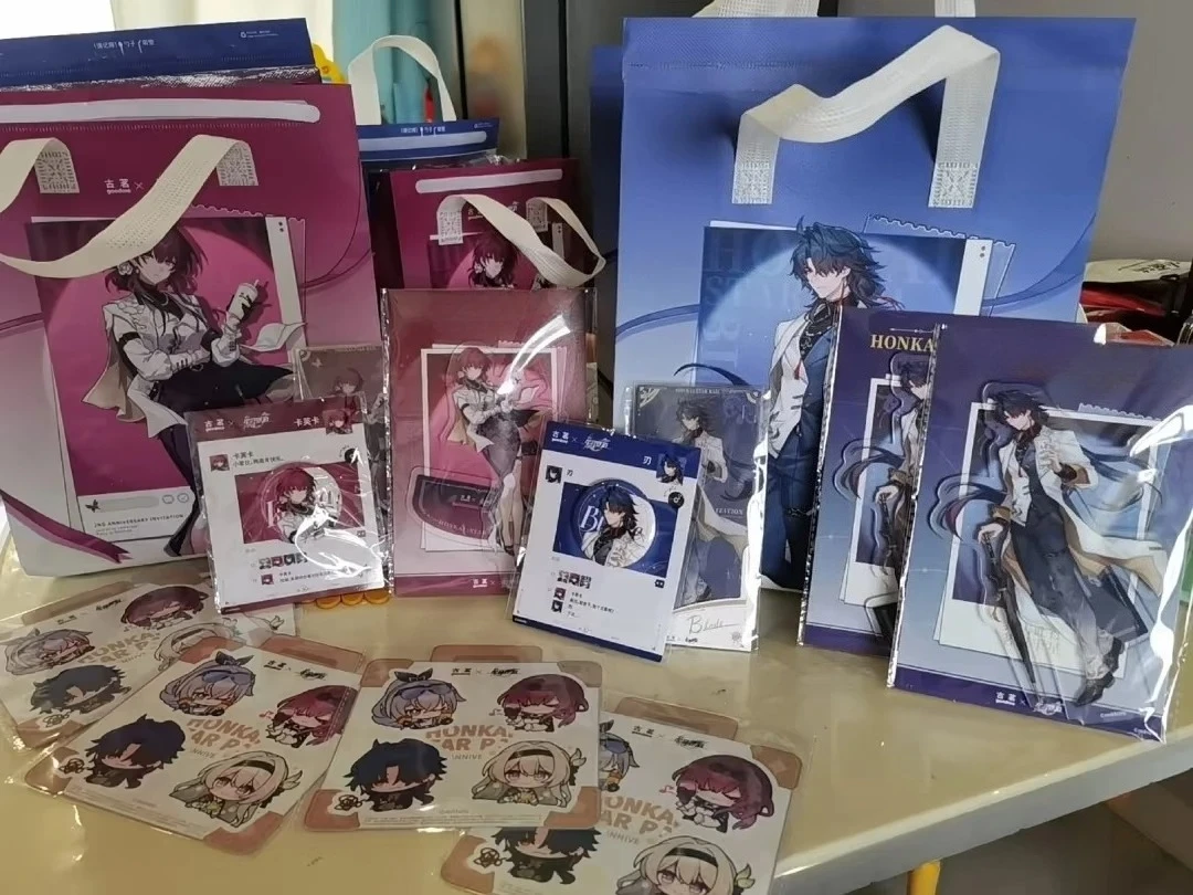 In Stock Game Anime Goodme Official Collaboration Kafka Blade Acrylic Stand Badge Card Plastic Cup Thermal Bag Sticker