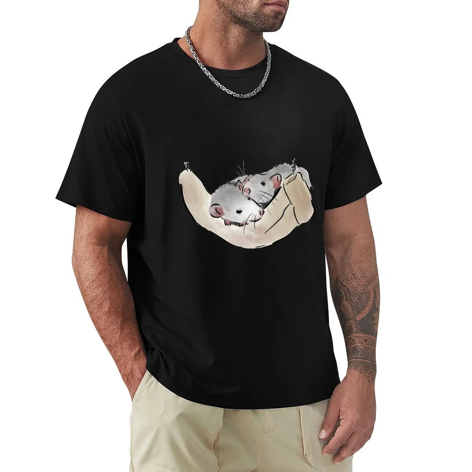 Cute Rats T-Shirt Lightweight Running Sports T-Shirt