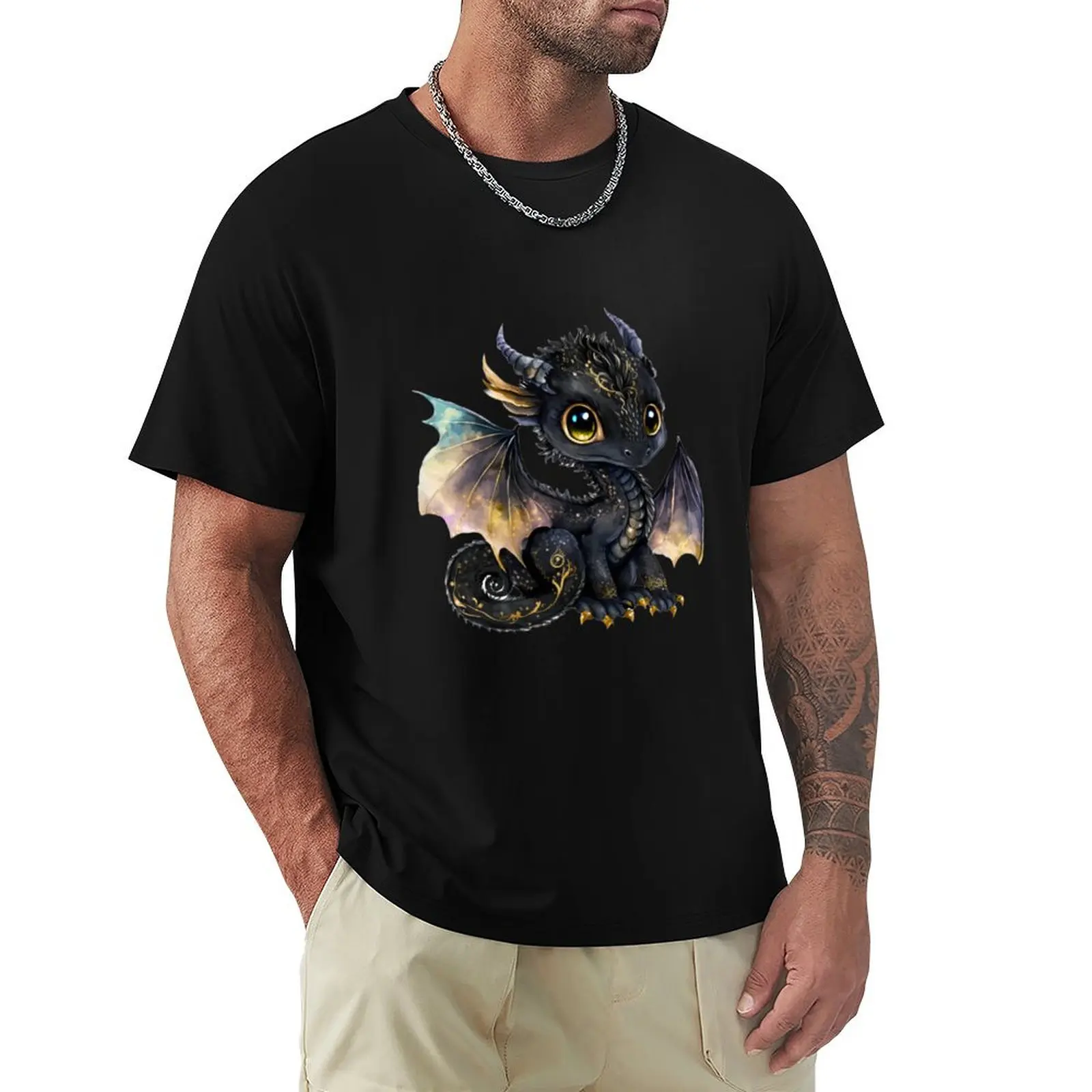 Little cute dragon T-Shirt Casual Pattern Print Tee Shirt