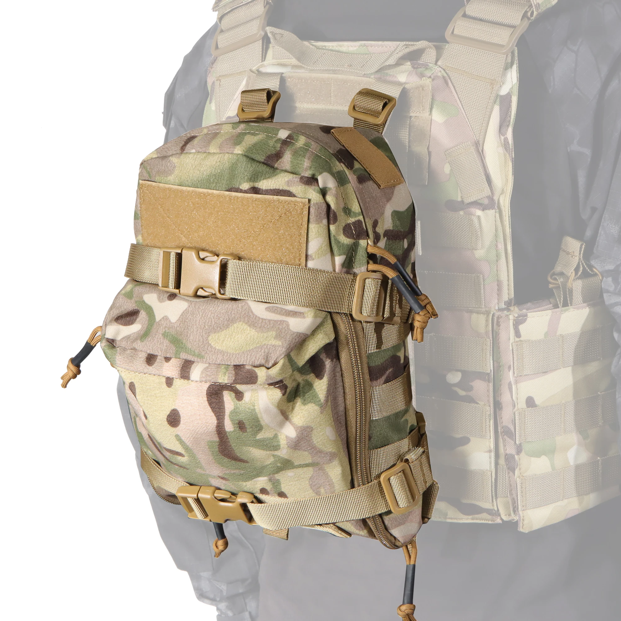 Mini Hydration Bag Outdoor Tactical Backpack Water Bladder Carrier Zipper Pouch Outdoor Hunting Bag 1000D Nylon Outdoor Sports