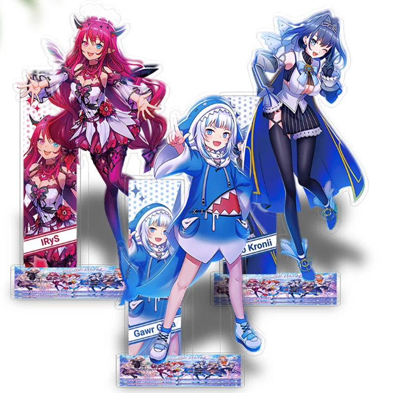 Anime Hololive Figure Acrylic Display Stand Model Inugami Korone Houshou Marine Gura Office Desktop Sign Dolls Christmas Gifts