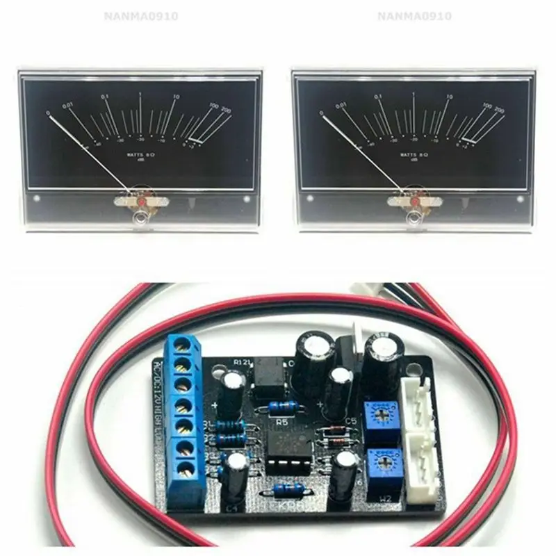 2x Onkyo M-5000R Power Amplifier VU Panel Meter W/ 1pc Power Supply Driver Board