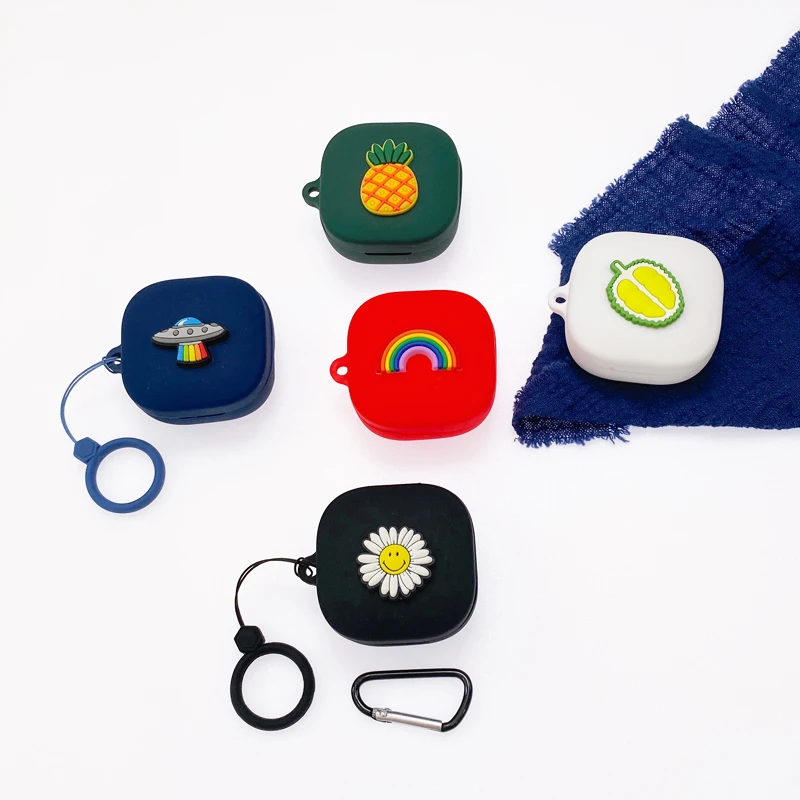 For QCY HT05 Case Cute Fruit Silicone Earphones Cover For QCY Melobuds ANC HT05 QCY T13 Hearphone Accessories box
