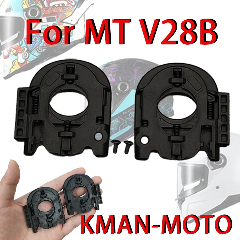 Helmet Visor Base Mechanism for MT V28B Casco Moto Shield Lock Motorcycle Helmet Parts Accessories