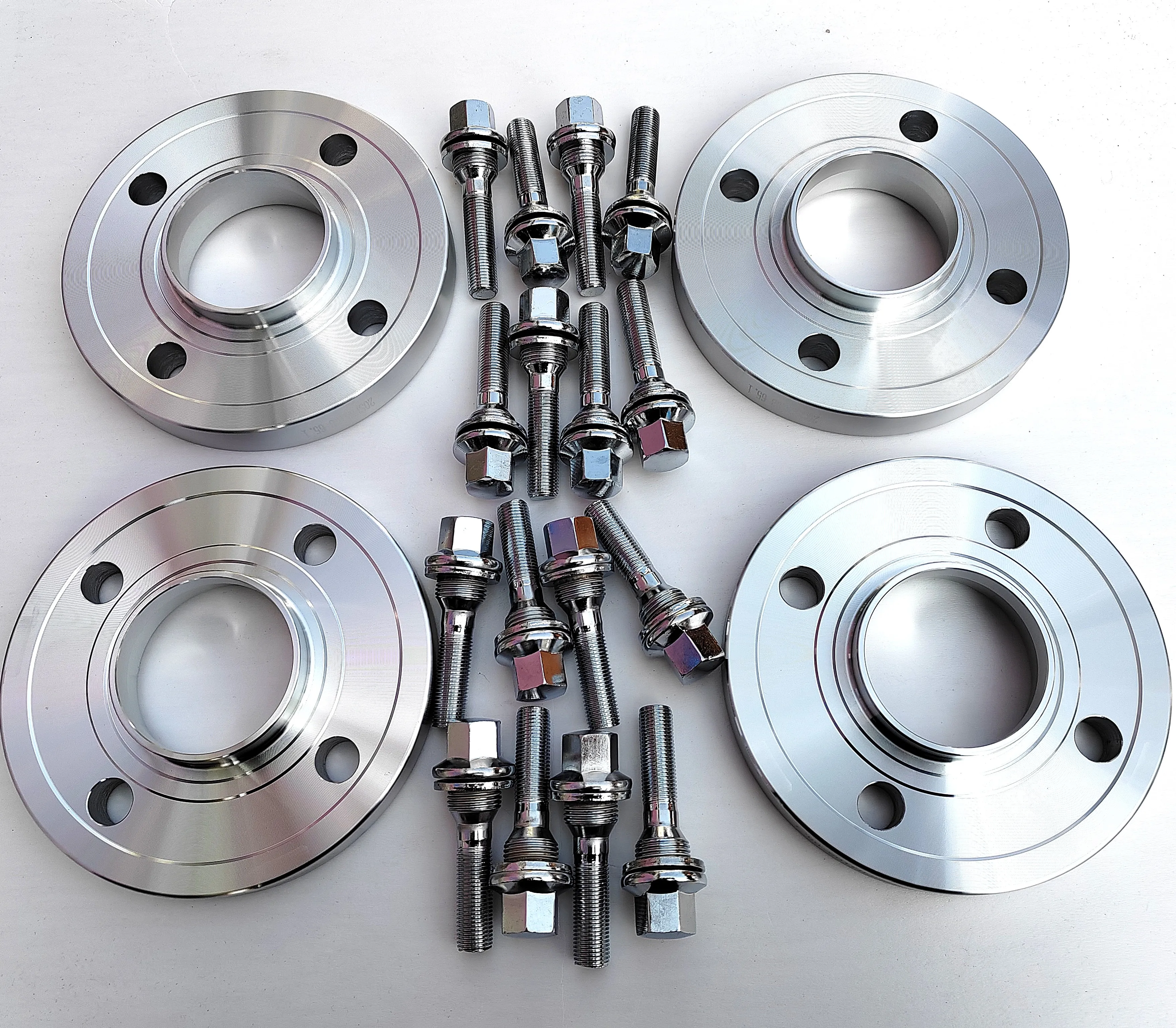 2x 15|20mm Car Hubcentric Wheel Spacers 4x108mm Cb 65.1mm+Bolts 12*1.25 flat for Peugeot 306 106 Citroën Xsara picasso