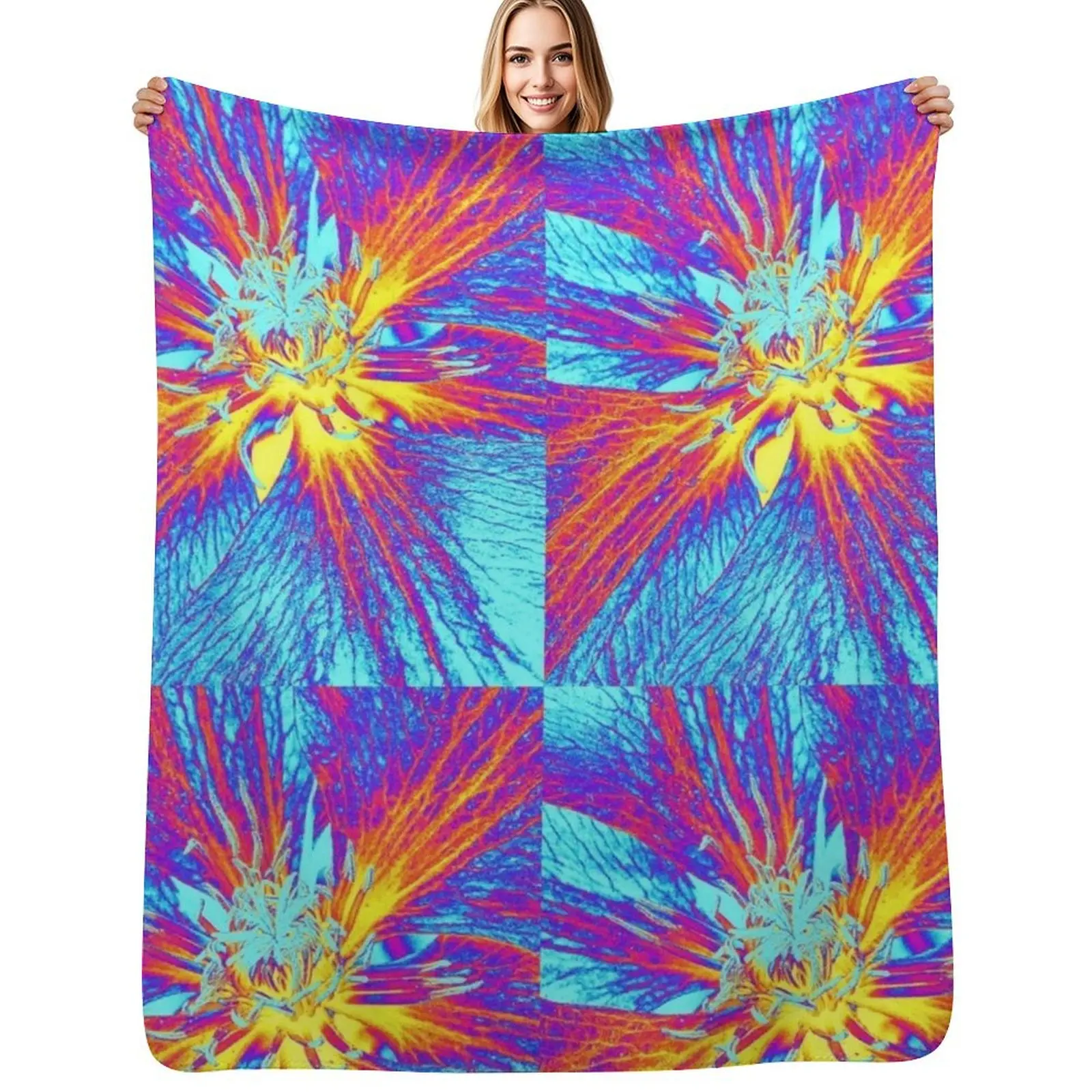COLOUR EXPLOSIONKIALESDESCOPEARTNO 1 Throw Blanket Baby Thins Sofa christmas decoration Summer Large Blankets