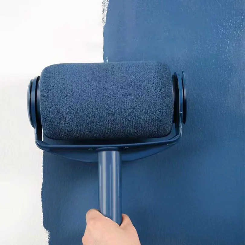 1pc Self-priming Large Drum Brush, Wall Painting Brush, Latex Paint Wall Brush