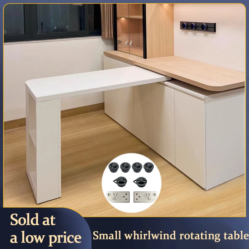Small Whirlwind Rotating Desk Hardware Folding Countertop 90 Degree Multifunctional Dining Table Furniture Connection Parts