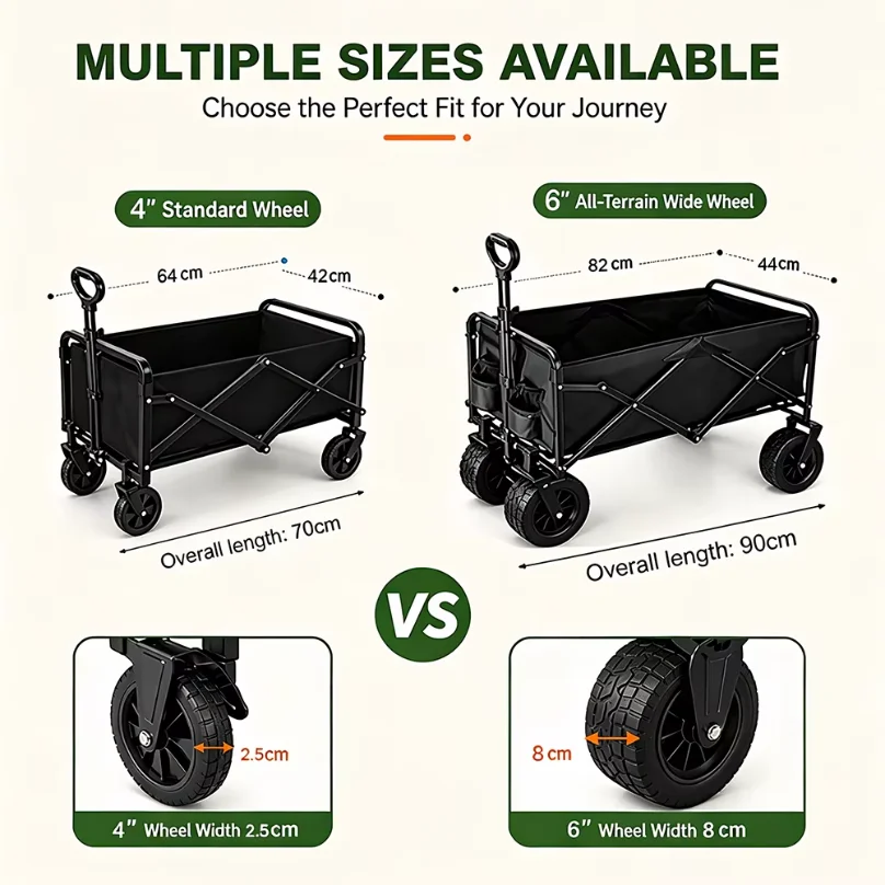 Multifunctional outdoor camping cart, foldable gathering-style handcart, portable folding trolley, mobile stall.