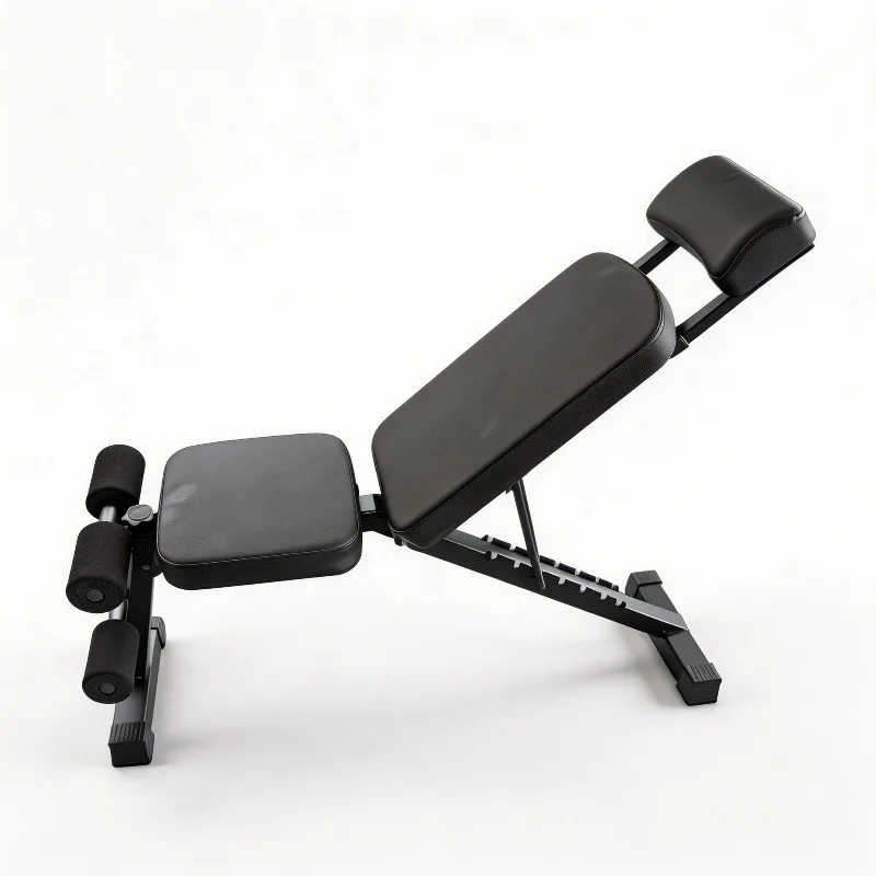 Three-section Folding Dumbbell Bench Home-use Multifunctional Fitness Chair and Exercise Equipment