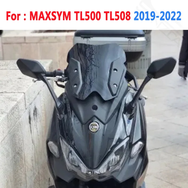 For SYM MAXSYM TL 500 508 TL500 TL508 Sport Windshield Windscreen Wind Deflectors MAXSYMTL 500 508 2019 2020 2021 2022 Black