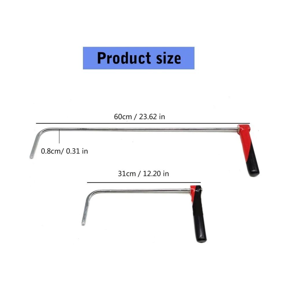 Used For Repairing Car Dents Rotatable Handle Hook Tool Door Edge Interlayer Repair Top Bar Accessories