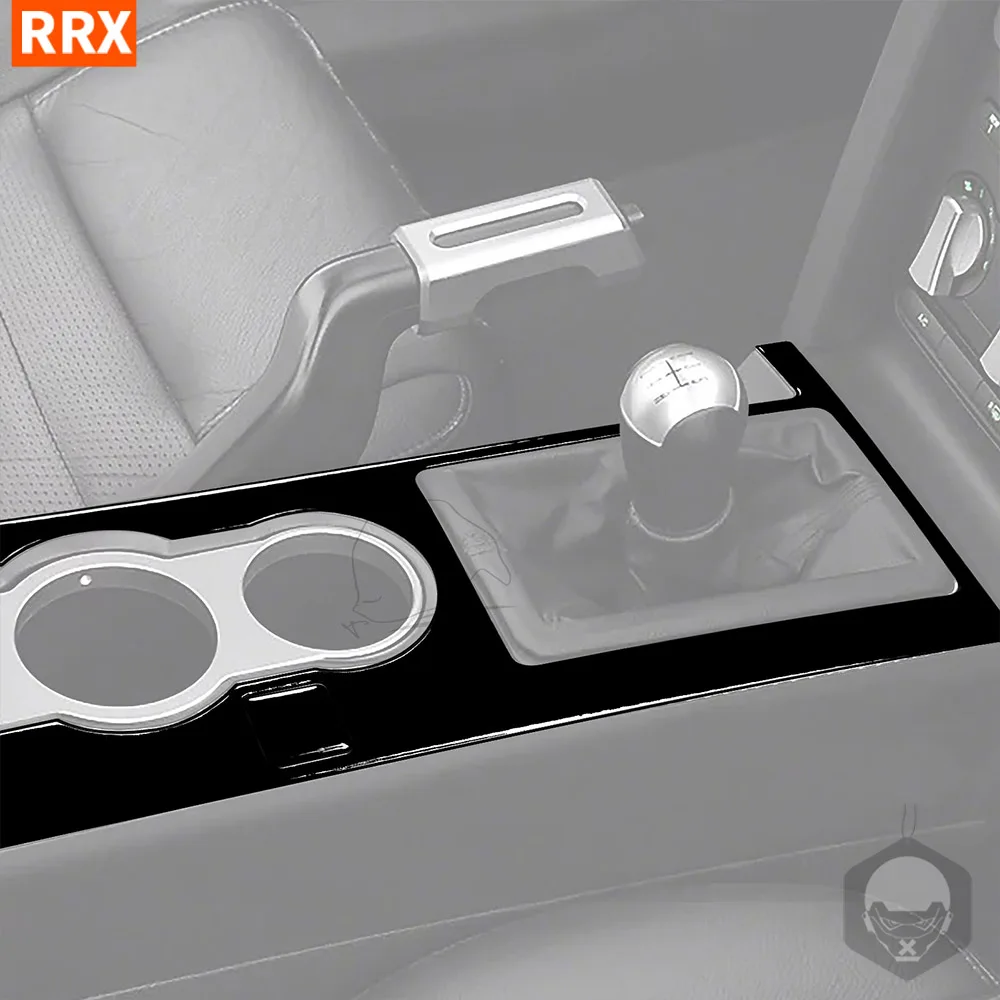 For Ford Mustang 2005 2006 2007 2008 2009 Central Control Gear Shift Knob Panel Cover Trim Piano Black Sticker Car Interior
