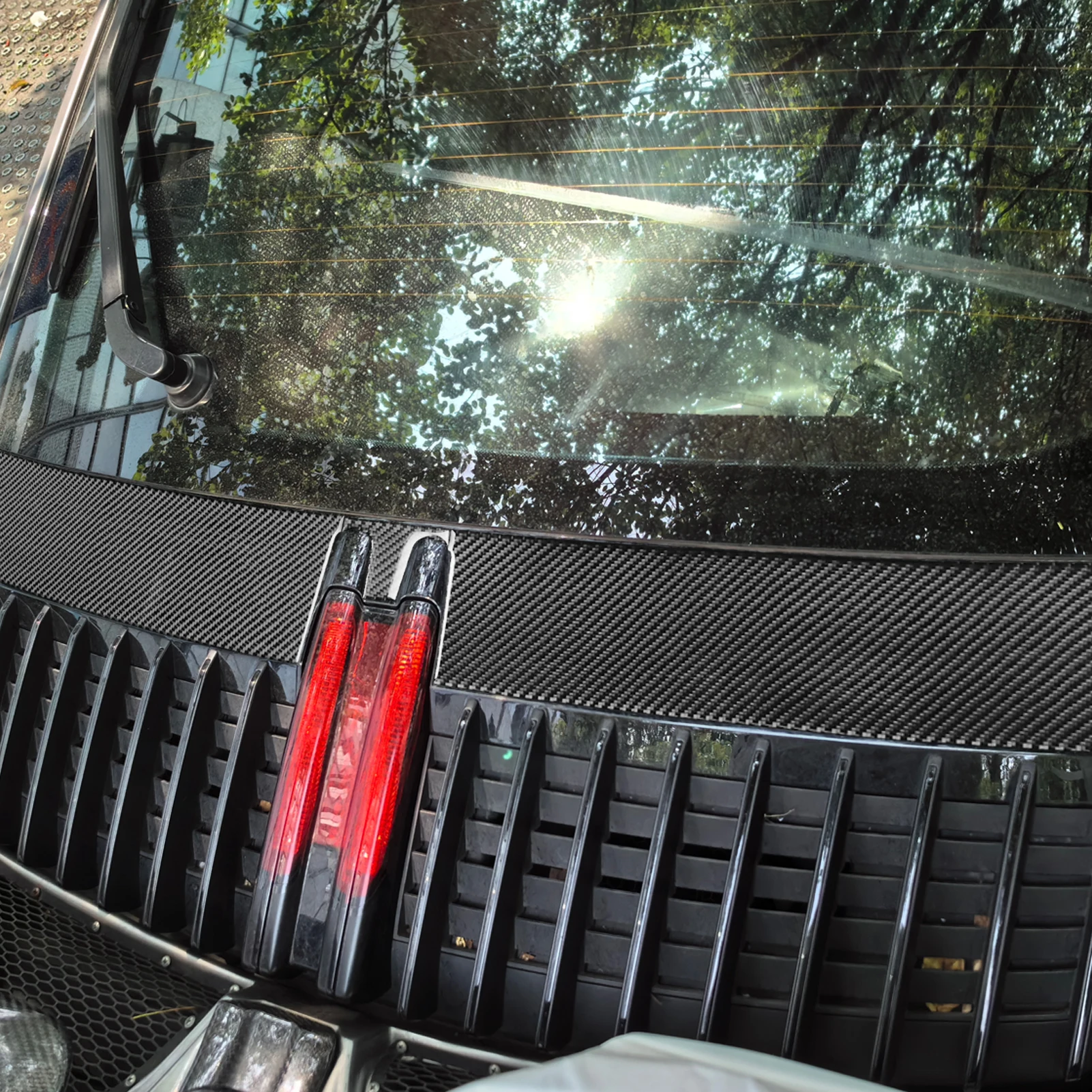 YYG For Porsche 911 992 2019—2023 Carbon Fiber Rearhood Air Vent Outlet Panel Car Interior Accessories Cover Trim Sticker Decal