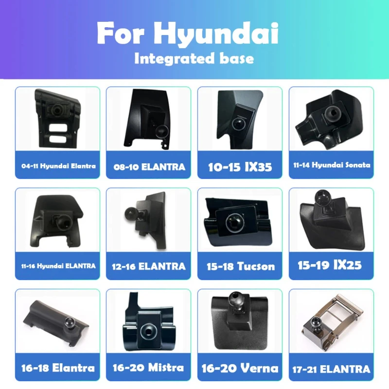 Car Mobile Phone Holder Bracket Base Magnetic Holder Stand For Hyundai IX25 IX35 Verna LA FESTA Palisade Santafe Custo Dedicated