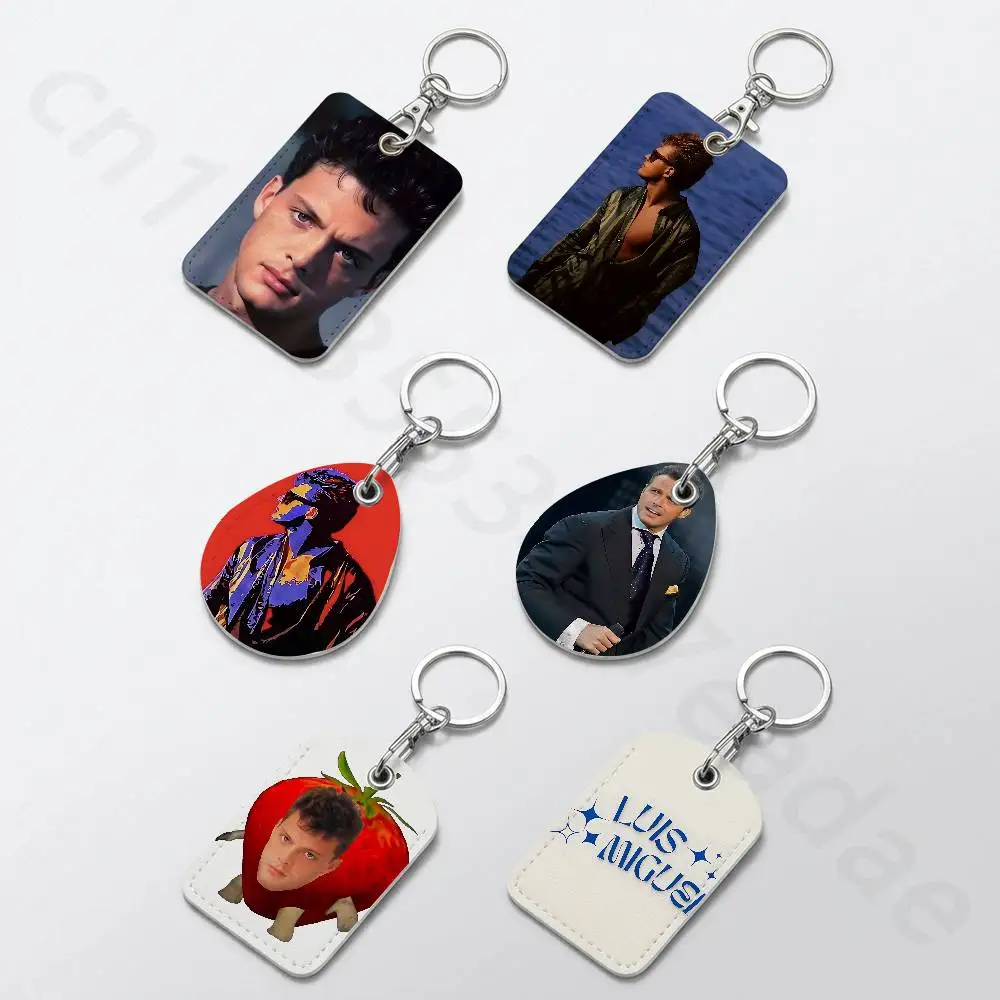 L-Luis Miguel Singer Personalised Print Card Holder Suitable For Holder Girls Door Card Case Women Badge Holder Keychain