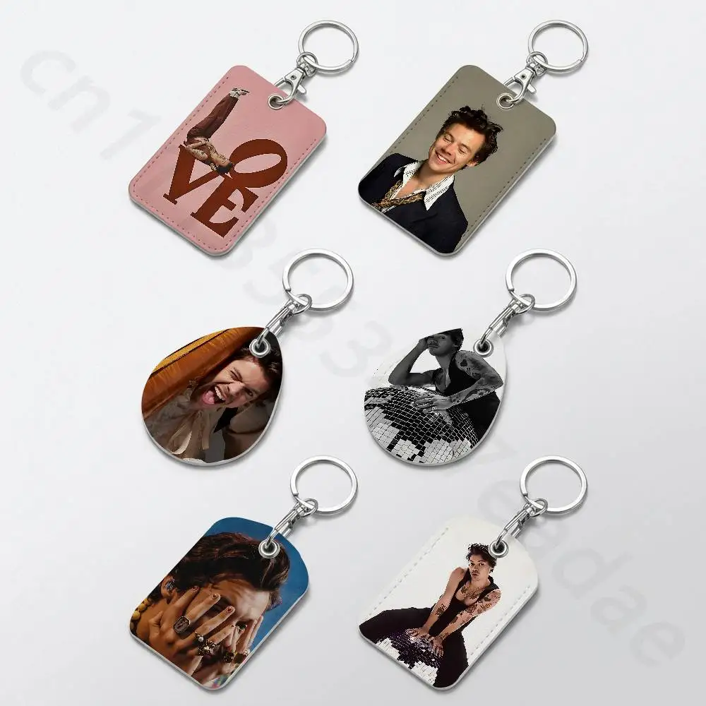 H-HaRRy Music Styles Keychain Card Holder, Badge Credit Card Holder, Student ID Card Holder
