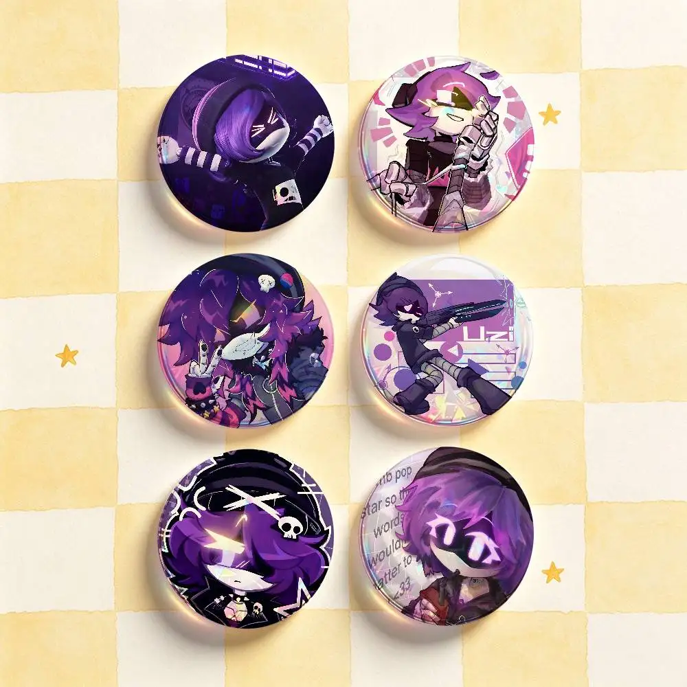 U-Uzi Doorman Murder Drones Badges Round Nijigen Otaku Culture IP peripheral products 58mm 44mm 32mm 75mm 25mm Mini