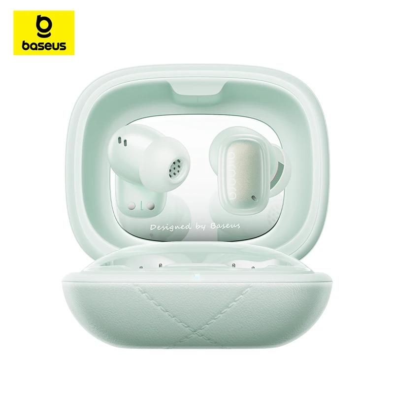 Baseus AirNora 3 Headphones Wireless Bluetooth 5.4 TWS Earphones Hifi Noise Cancelling Earbuds 4 Mic Ai HD Call Headset for Lady