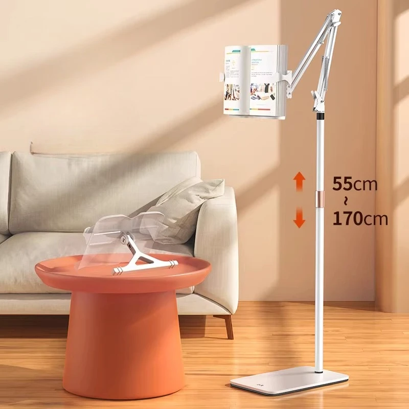 Multifunctional Floor Reading Stand Adjustable Book Holder Adults Music Stand for Piano Tablet & Phone Support Foldable for Kids