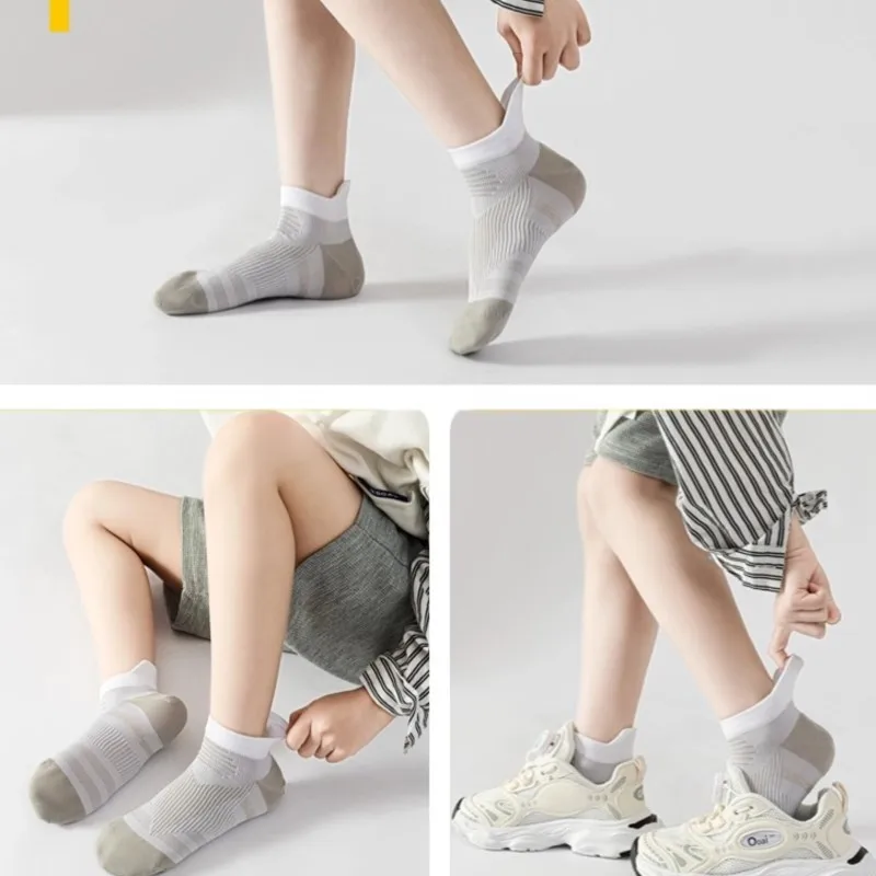 2Pcs Sock Athletic Sports Crew Dress New Men Women Summer shallow-mouthed Short Fitness Run wear-resistant Boat 2W10