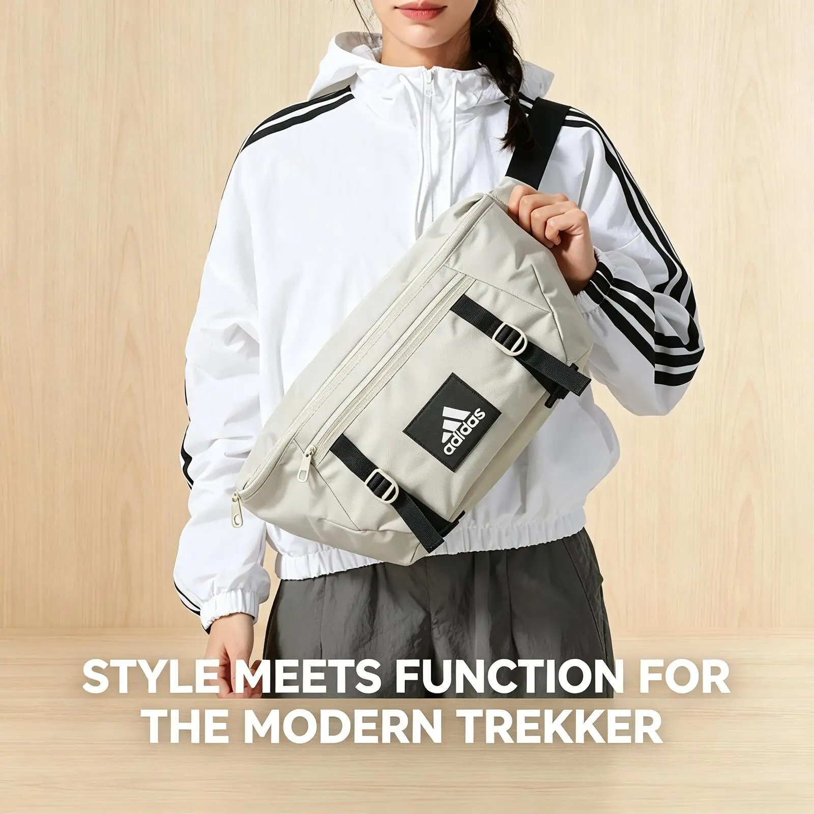 New Adidas Men Women Sports Running Training Fitness Crossbody Waist Chest Shoulder Bag JJ3369
