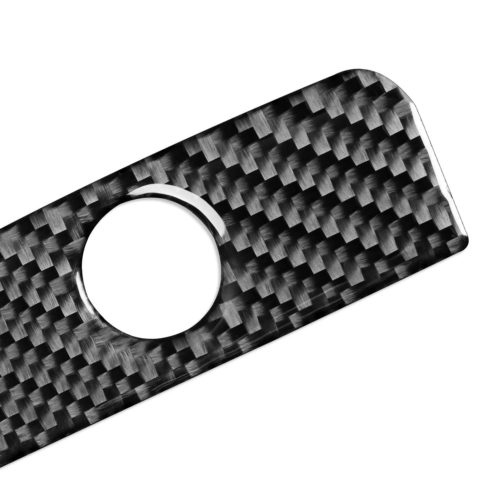 For BMW X1 E84 2013-2015 Real Carbon Fiber Glove Box Handle Decorative Cover Trim Car Interior Accessories Sticker Decal