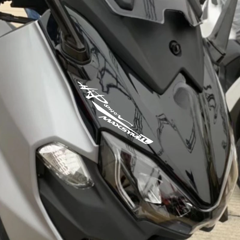 Maxsym Motorcycle Light Header Emblems Sticker For SYM MAXSYM TL500 TL508 Reflective Waterproof LOGO Decal Accessories
