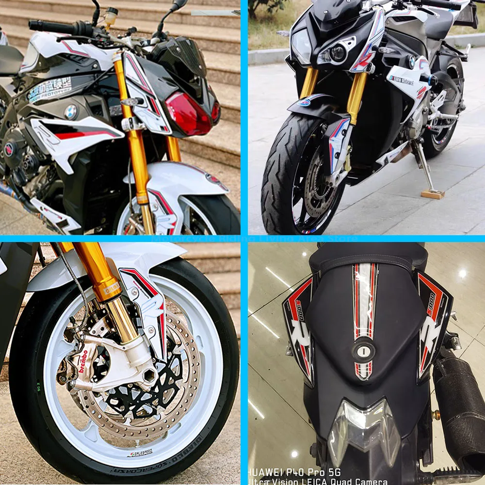 Motorcycle 3D adhesive stickers Fairing stickers Shell decorative For BMW S1000R s1000 r 2015-2018 Lights reflective stickers